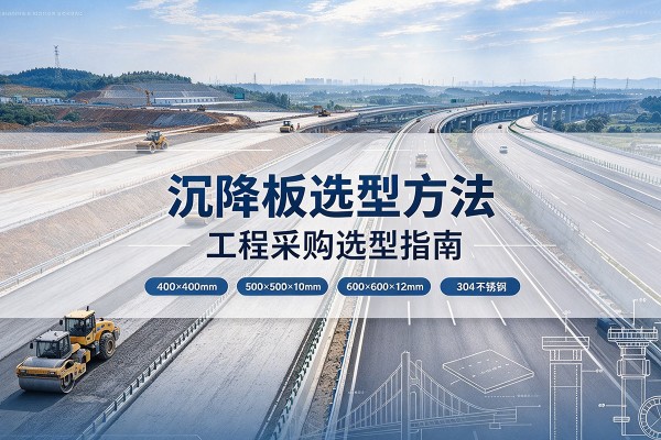 康巴什沉降板选择方法