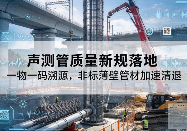 康巴什声测管质量新规落地，一物一码溯源，非标薄壁管材加速清退