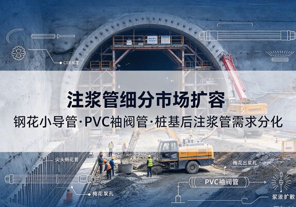 康巴什注浆管细分市场扩容，隧道钢花小导管、PVC 袖阀管、桩基后注浆管需求分化