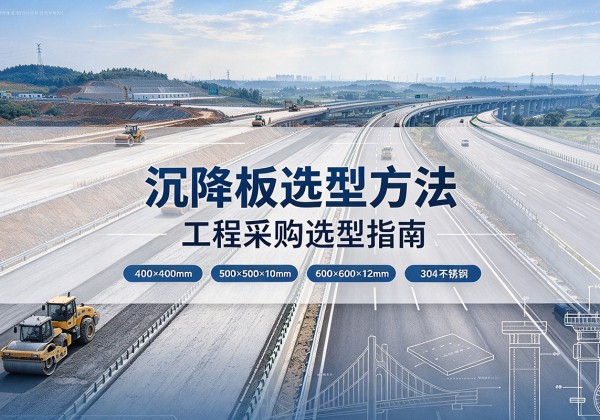 康巴什沉降板选择方法